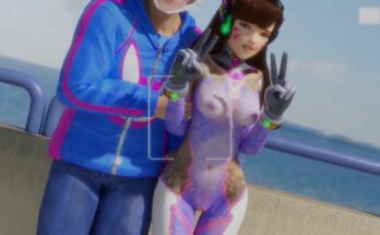 D.Va Body Paint Costume by Lvl3Toaster | Overwatch Hentai 9