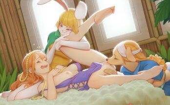Carrot and Wanda X Nami Zou Lesbian Arc by bartolomeobari | One Piece Hentai 9