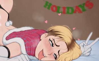 Christmas Creampie Inside Spider-Gwen by Afrobull | Marvel Hentai 5