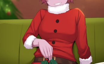 Merry Christmas From Santa Girl Mina Ashido by devilukez | My Hero Academia Hentai 15