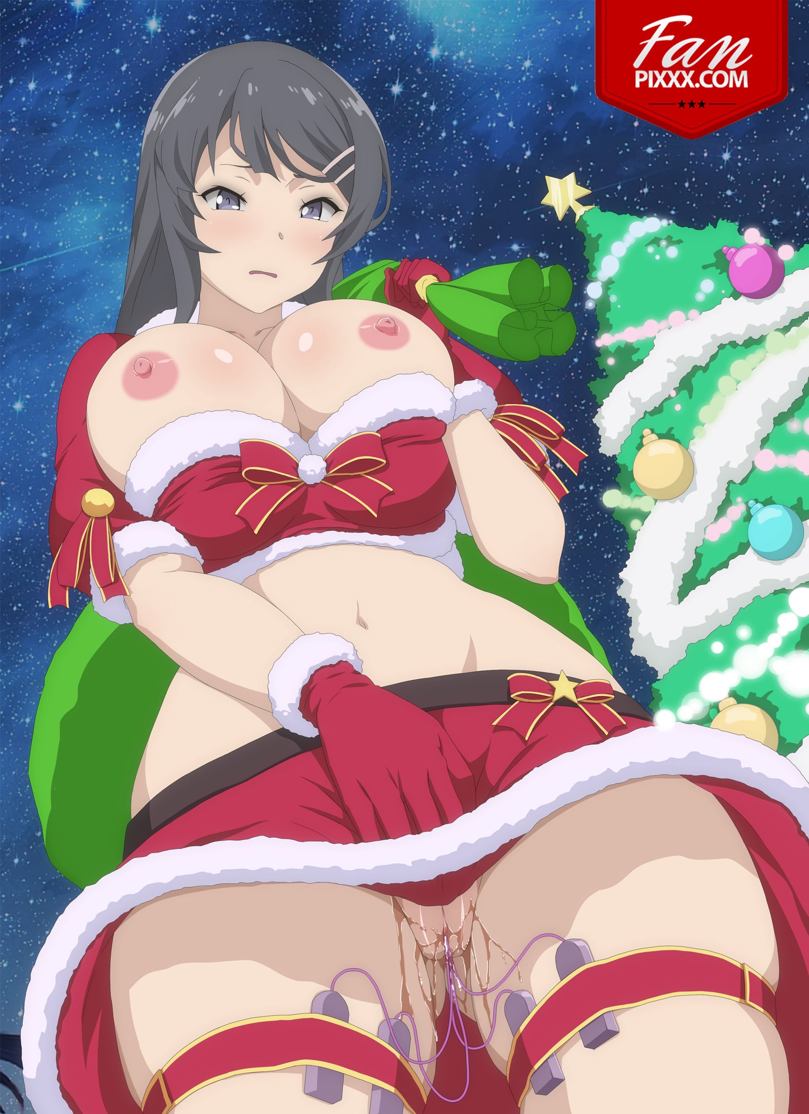 Sakurajima Mai Wet Christmas by Rex | Aobuta Hentai 1 Sakurajima Mai Wet Christmas