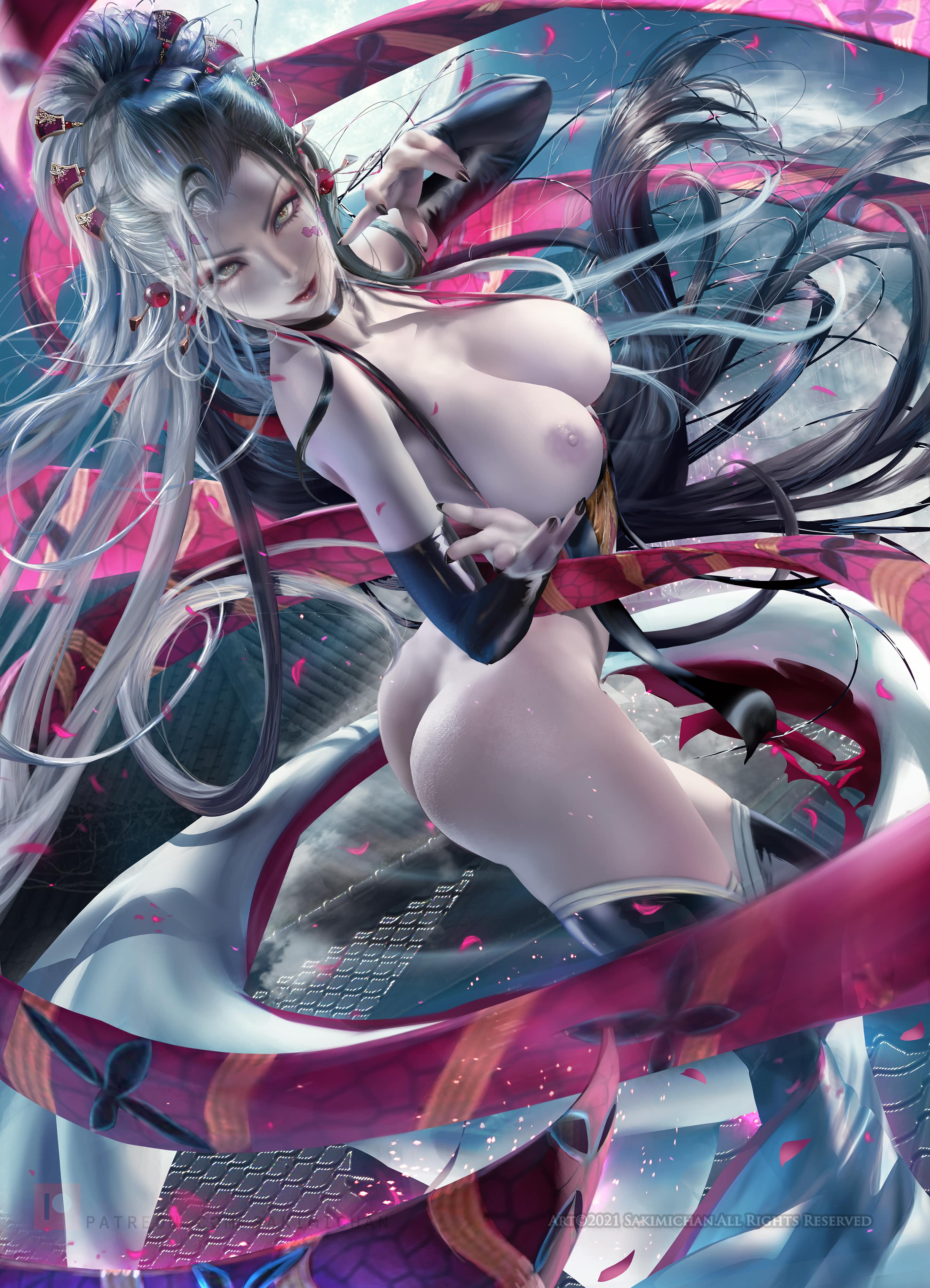Daki by Sakimichan | Kimetsu no Yaiba Hentai 1 Daki by Sakimichan