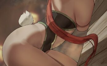 Bunny Erza Scarlet Side View by Shexyo