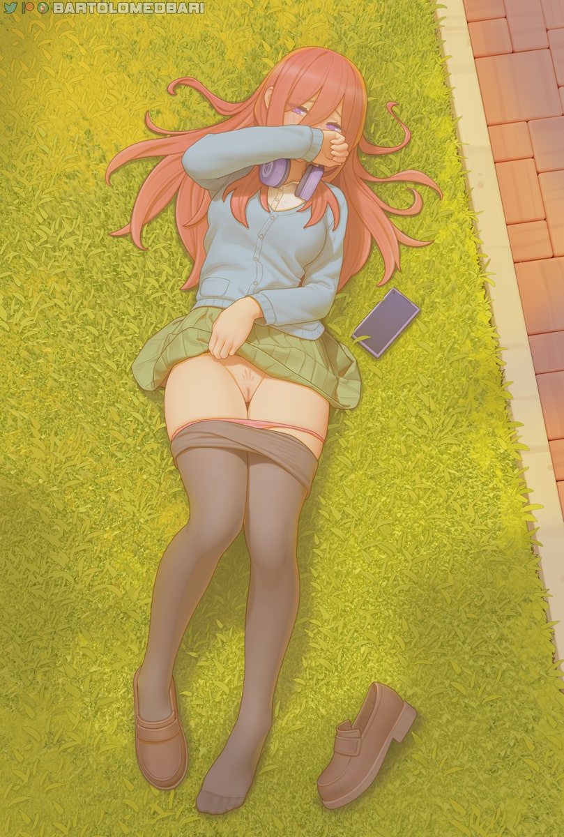 Nakano Miku Flash Her V by Bartolomeobari | go-toubun no hanayome Hentai 1 Nakano Miku Flash Her V by Bartolomeobari