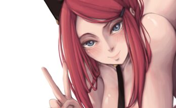 Cat Girl Kushina by sunrighto