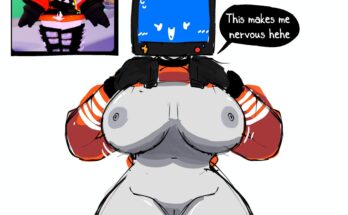 Nervous TV Woman Flashing by tonzuuboba
