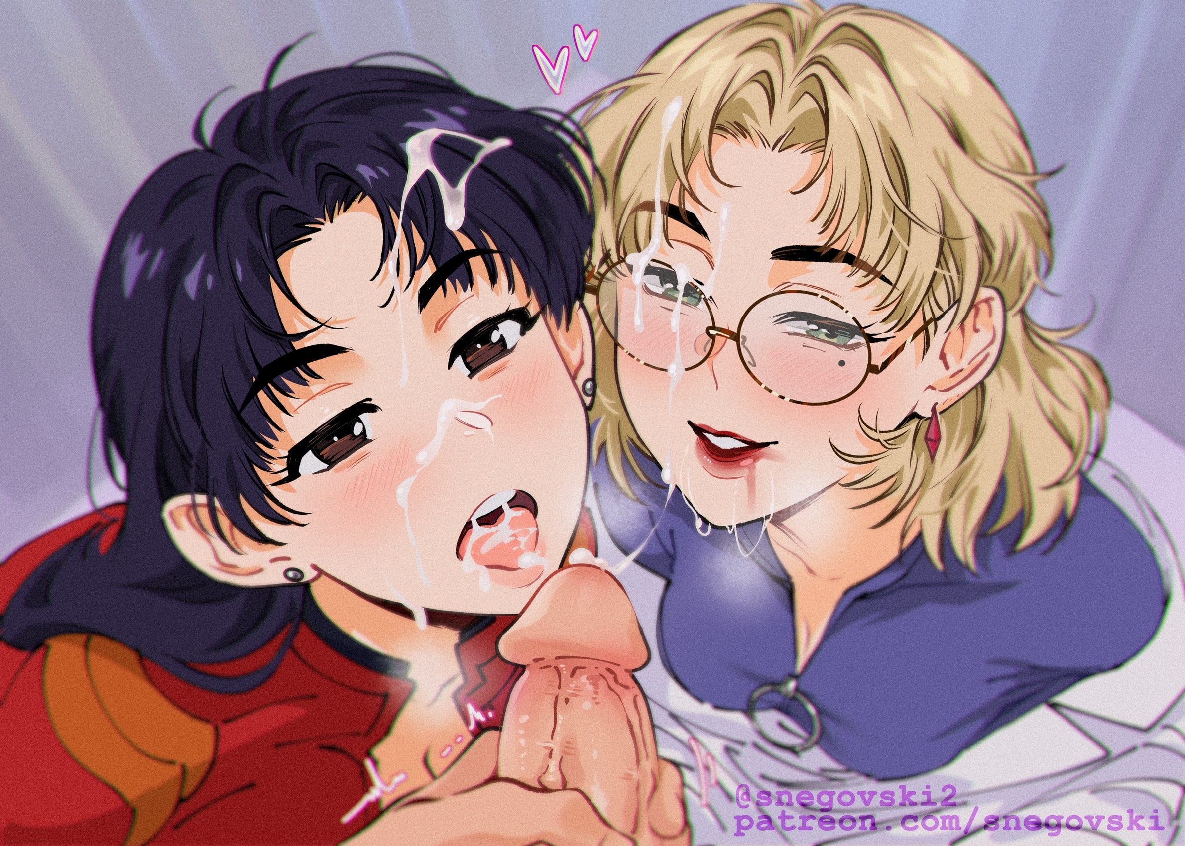 Misato and Ritsuko Double Treatment by snegovski | Neon Genesis Evangelion Hentai 7 Misato and Ritsuko Double Treatment by snegovski