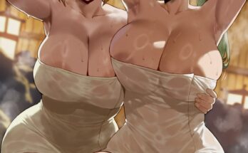 Onsen Busty Combo Nobara and Maki Zenin by shexyo Jujutsu Kaisen-min