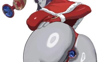 Butt Plugged Santa Raven by hintobento | DC Hentai 9