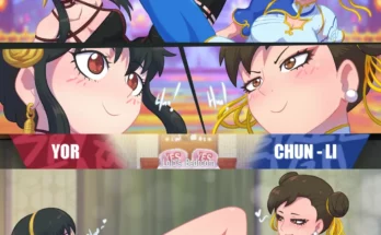 Yor Briar Vs Chun-Li in Loid’s Bedroom by hornygraphite Spy X Family and Street Fighter