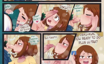 Izuku Midoriya X Ochako Uraraka by Hornygraphite – Boku No Hero Academia Hentai 1