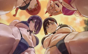 Makima, Power, Reze and Kobeni by Shexyo – Chainsaw Man Makima, Power, Reze and Kobeni by Shexyo – Chainsaw Man