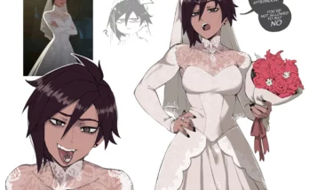 Invisigal in Wedding Dress by Masoq095 – Dispatch (Game) Hentai 17