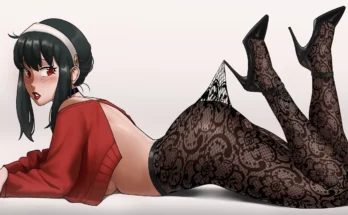 Yor Lace Pantyhose Hooked on Heel by Echosaber – Spy X Family Hentai 7