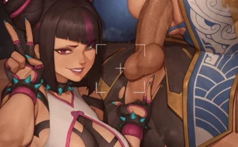 Juri Han Selfie With Chun-Li and Marisa Rossetti by Asura (artist) - Street Fighter Hentai 1