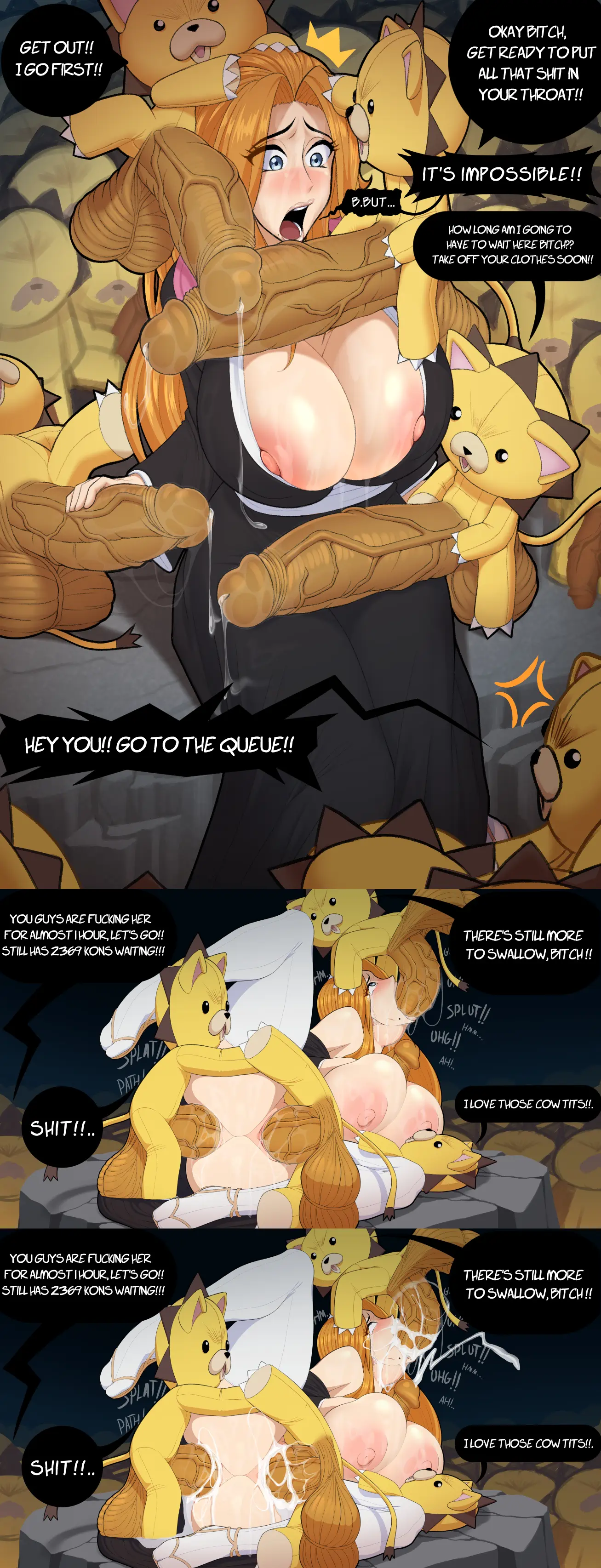 Matsumoto Rangiku and the Kons by Maruzyrukun - Bleach Hentai 1 Matsumoto Rangiku and the Kons by Maruzyrukun - Bleach