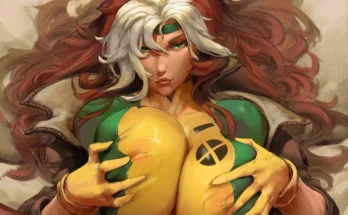 rogue bodysuit paizuri by cutesexyrobutts – marvel