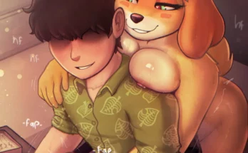 isabelle jorking the mayor by whisperfoot – animal crossing